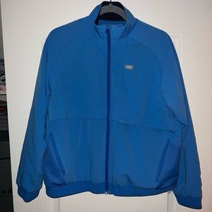 FIGS Sydney Scrub Jacket Capri Blue - Medium